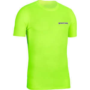 Bisiklet Yaka Antrenman T-shirt Mikro Polyester Fosfor Sarı