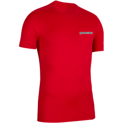 Bisiklet Yaka Antrenman T-shirt Mikro Polyester Kırmızı